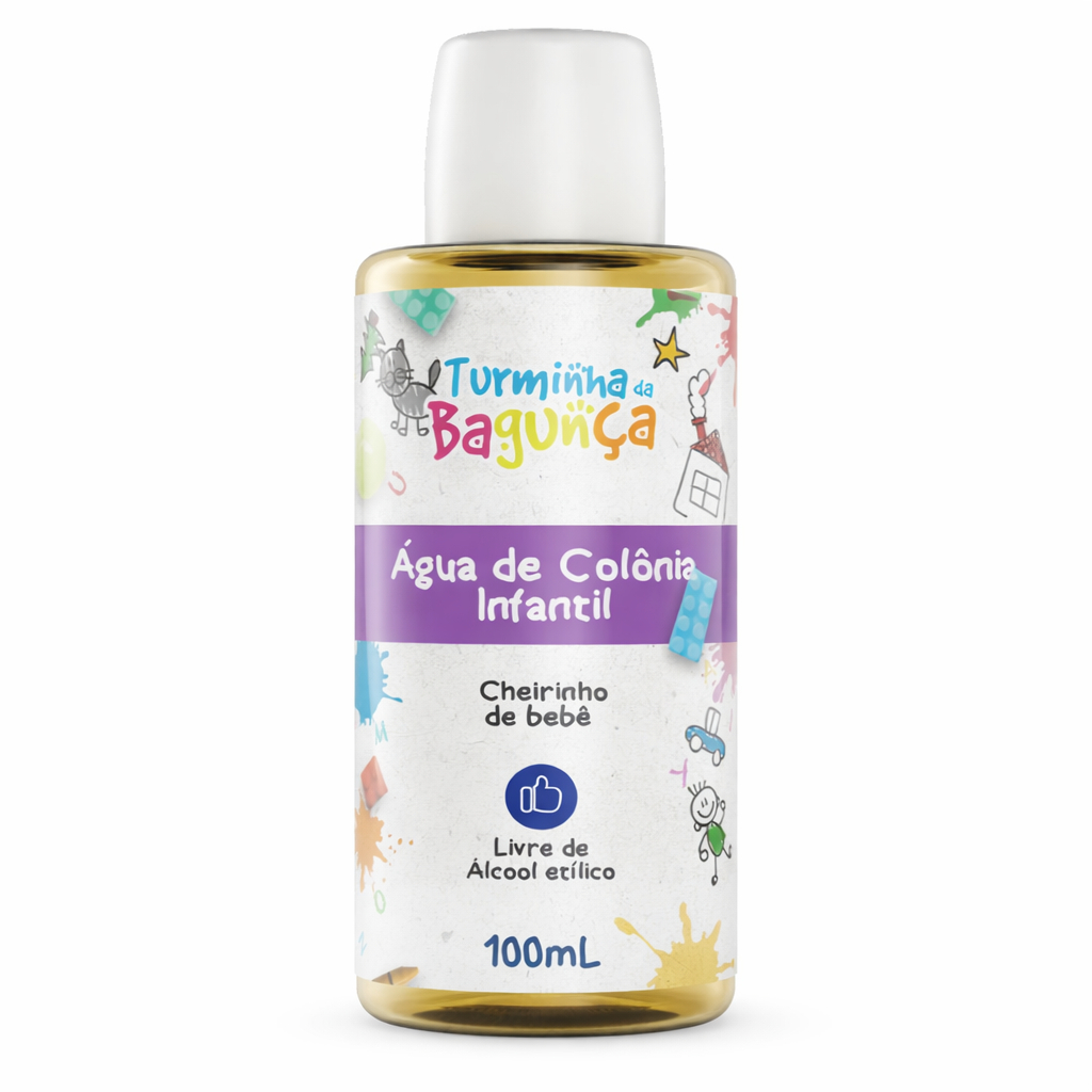 Água de colônia infantil Turminha da Bagunça de 100 mililitros